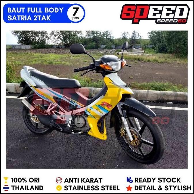 PROBOLT BAUT FULL BODY SUZUKI SATRIA HIU LUMBA 2TAK 2 TAK STAINLESS KING NUT THAILAND ORIGINAL