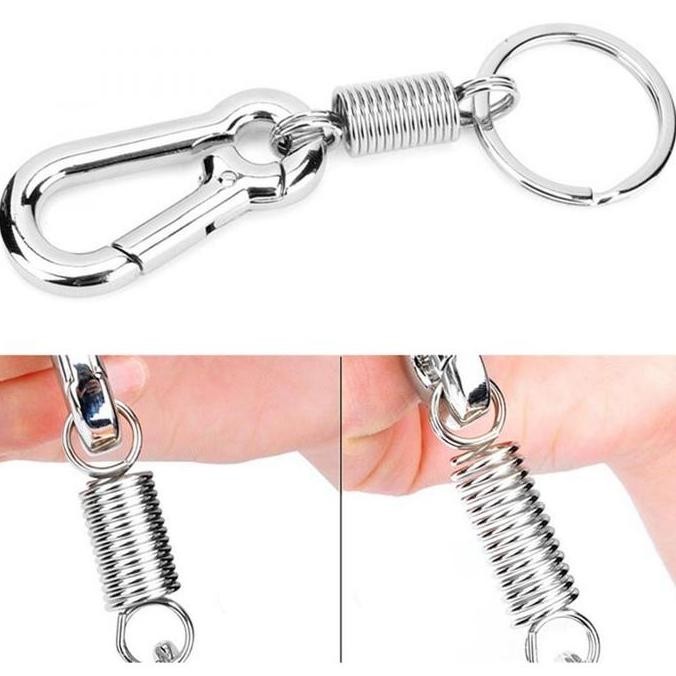 

OURPGONE CARABINER PER SPRING CARABINER KEYCHAIN STAINLESS STEEL - LC-111