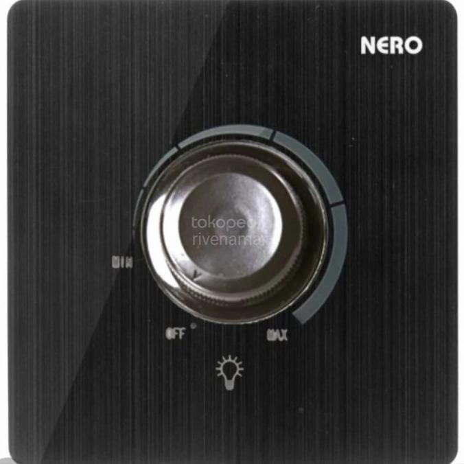 Nero Titanium V11 Black Saklar Dimmer Lampu V11L63-B New Stok
