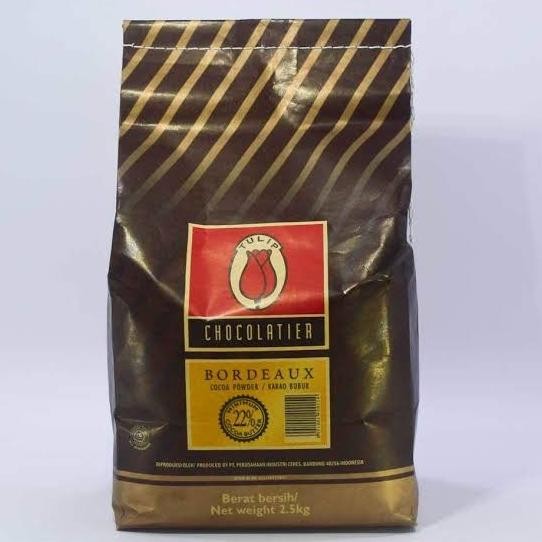

BARU TULIP BORDEAUX PURE DARK COCOA POWDER / COKLAT BUBUK 500 GRAM