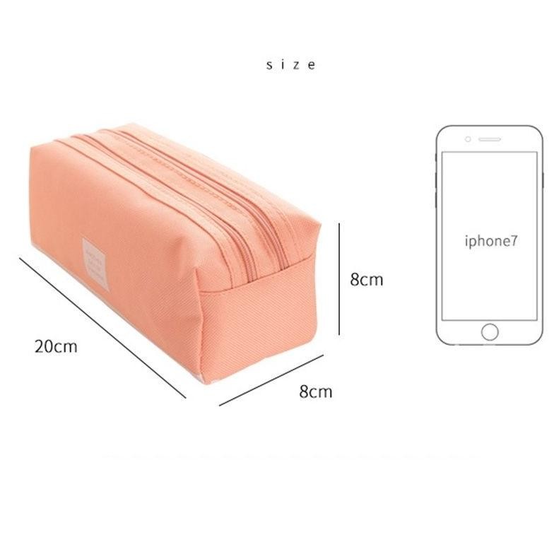 

Gha-65 Tempat Pensil Besar 2 Resleting Motif Minimalis
