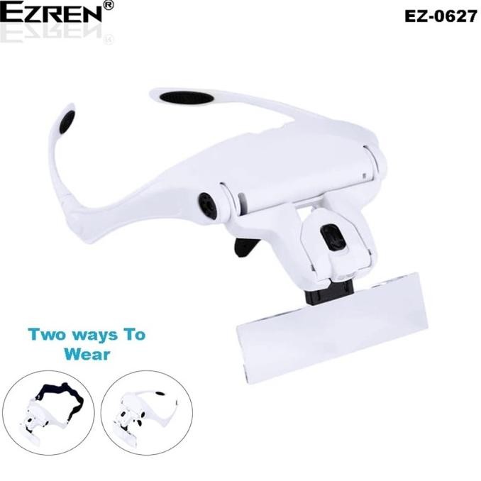 

Sale! Ezren EZ-0627 Kacamata Pembesar Reparasi Jam 5x Magnifier 2 LED