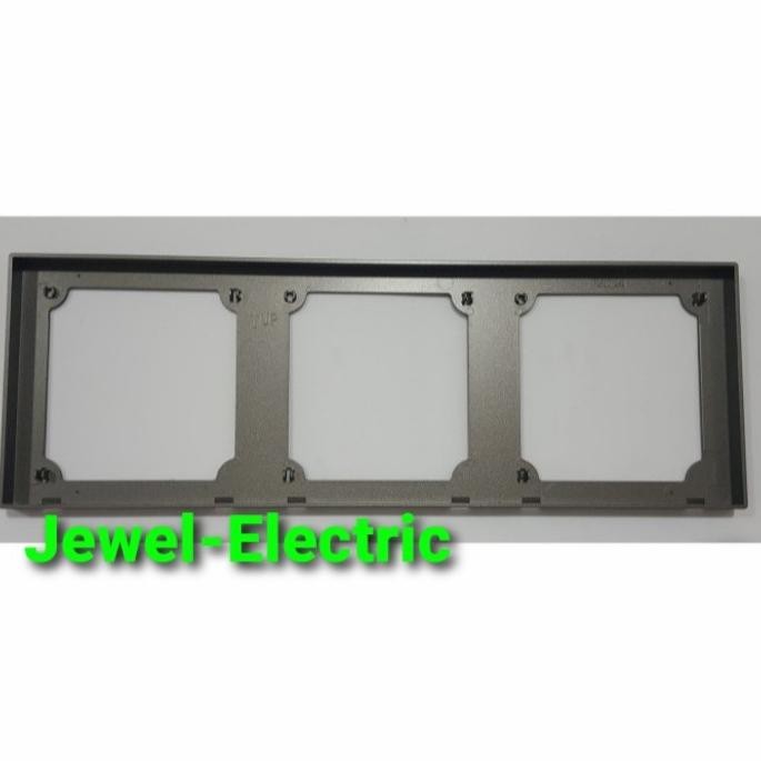 Promo Frame Saklar Simon e6 Grey 1 Gang Simon E6 720630-61 GREY COD