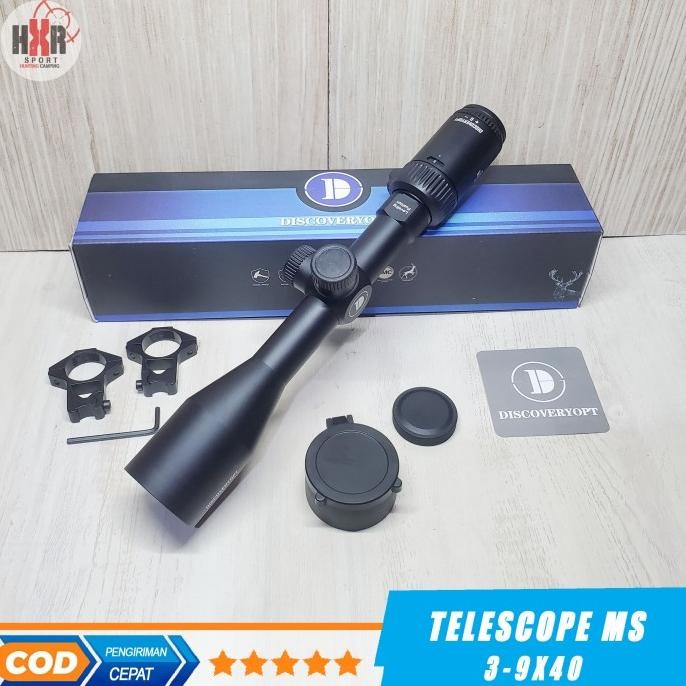 Terlaris Teleskop Discovery 3-9x40 MS Tahan Getar Reticle HK SFP SALE