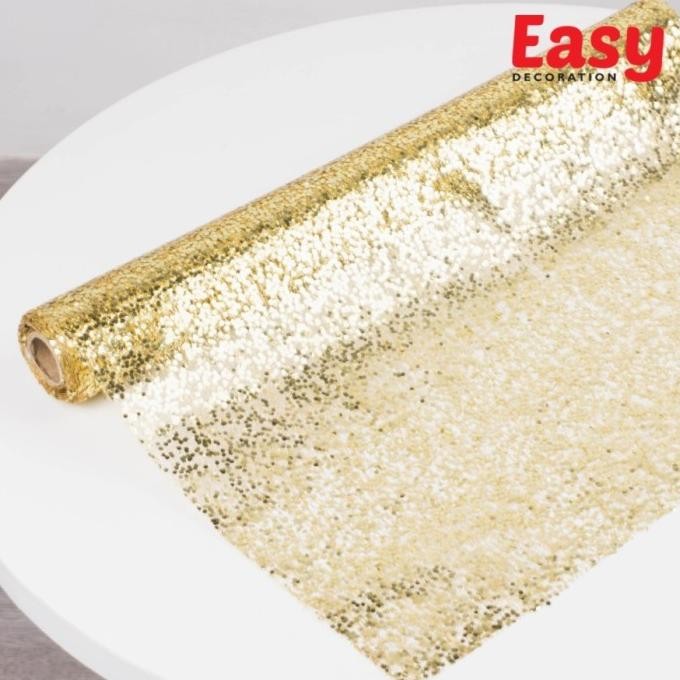 

Sale! Pita Roll Natal Besar Kain Jaring Jala Christmas Easy Decoration
