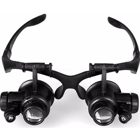 

Sale! Kaca Mata Pembesar Servis Elektronik Asli Magnifier dengan LED Lup