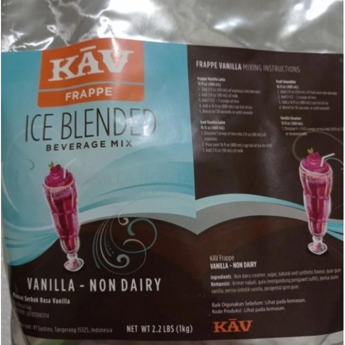 

Terbaru Vanilla Non Dairy Kav / Vanilla Power Kav / Vanilla Bubuk Minuman