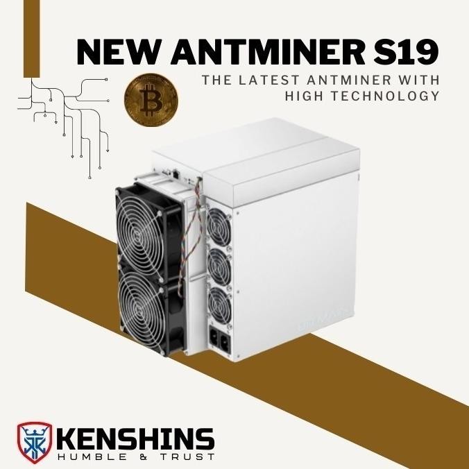 Bitmain Antminer S19 (90Th) Asic Paling Diminati & New Stok