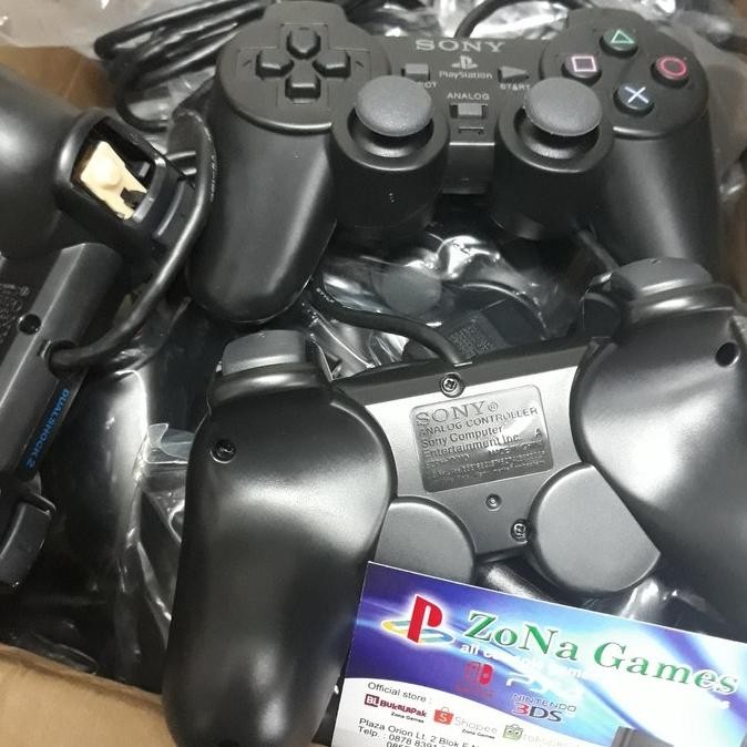 Diskon Stik PS 2 original pabrik SONY Hitam