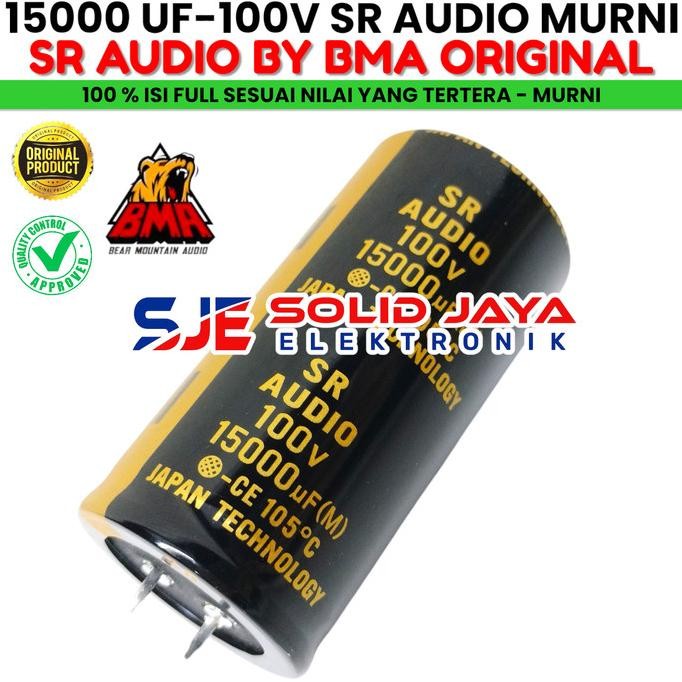 CAPASITOR ELCO SR AUDIO 15000 UF 100 V ELKO 15000UF 100V MIKRO ASLI