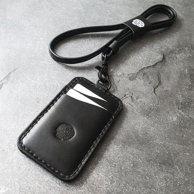 

ready BDS DETROIT - Handmade leather, Mens Lanyard ID card Holder murah