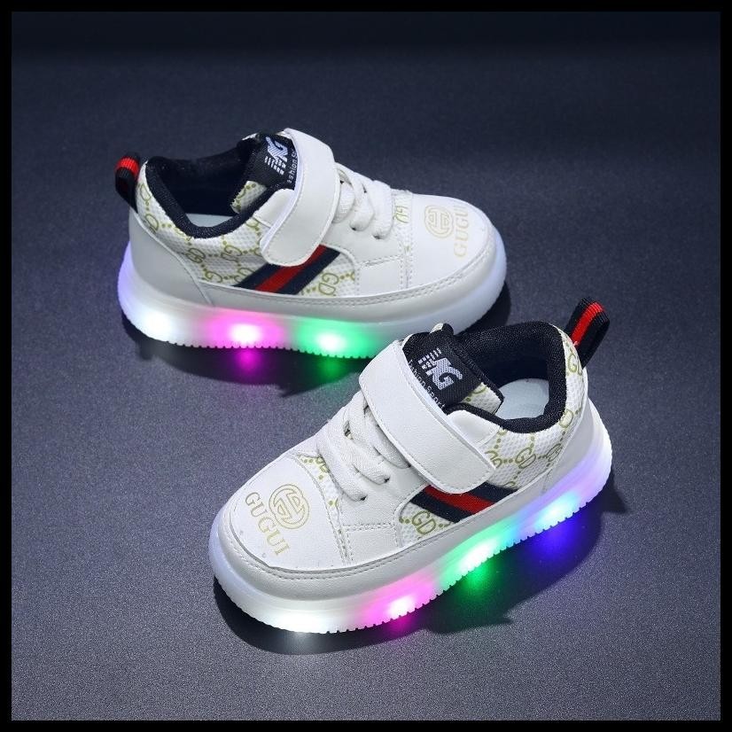 GLORYKIDZ SH2358 SEPATU ANAK LAMPU CEWEK COWOK SEPATU ANAK 1 TAHUN - 5 TAHUN RINGAN KASUAL TREND SEP