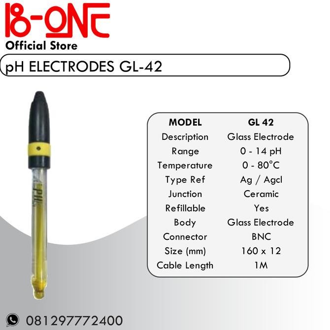 Ph Meter Elektroda Gl42 - Glass Electrode Co