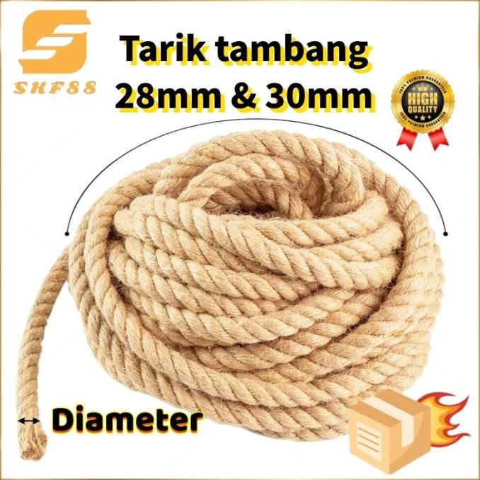 

Tali Tambang 24Mm 26Mm 28Mm 30Mm Kuat Tahan Lama / Tarik Tambang / Tali Goni / Tali Rami Co