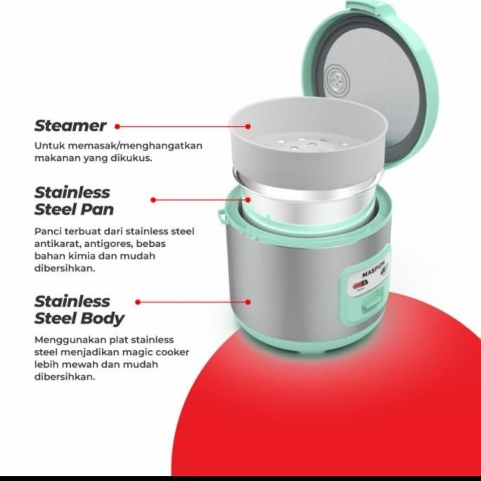 Grosir Magic Com Maspion 1Ltr Mrj1003Tss Rice Cooker Maspion Mrj 1003Tss