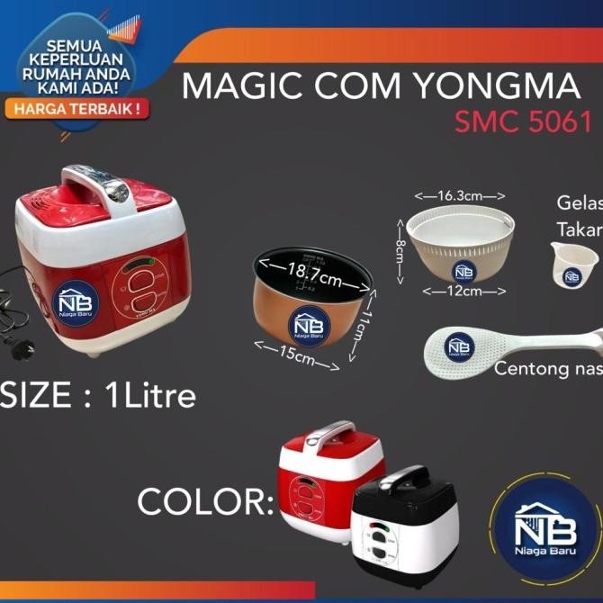 Grosir Yongma Magic Com Rice Cooker Yongma 5061 1 Liter