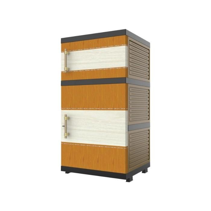 Lemari Baju Pakaian Plastik Nacase Naiba Mini 3 susun 7203 7204 FULL