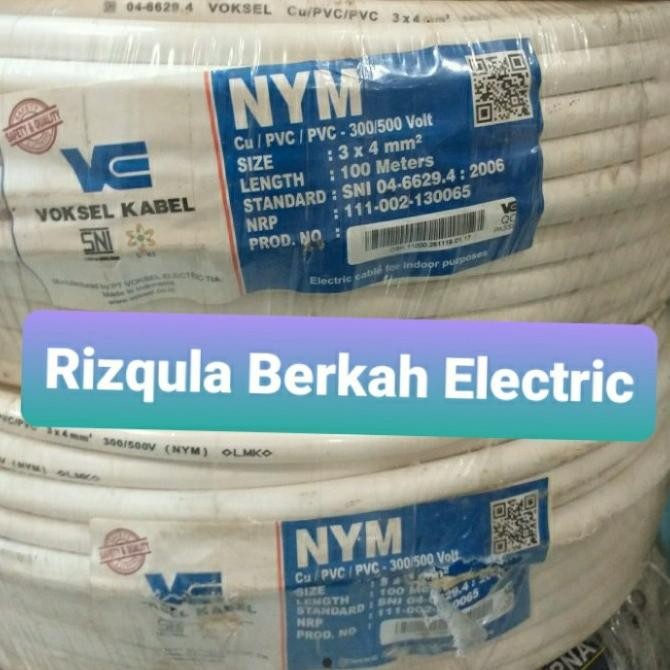 Kabel Nym 3X4 Voksel 100Meter/Kabel Nym 3X4 Voksel 100Meter/Nym 3X4. New Stok