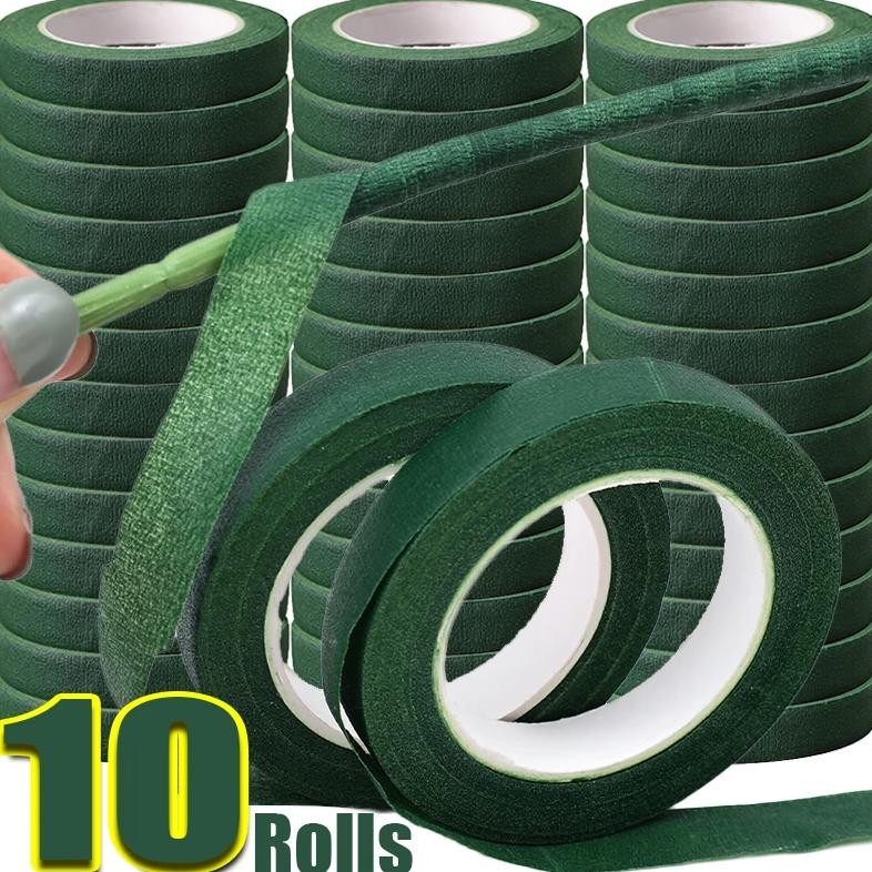 

10/1Rolls Green Bouquet Floral Tapes Self-Adhesive Stamen Wrapping Paper Tape Diy Flowers Decor For Florist Wedding Party Props