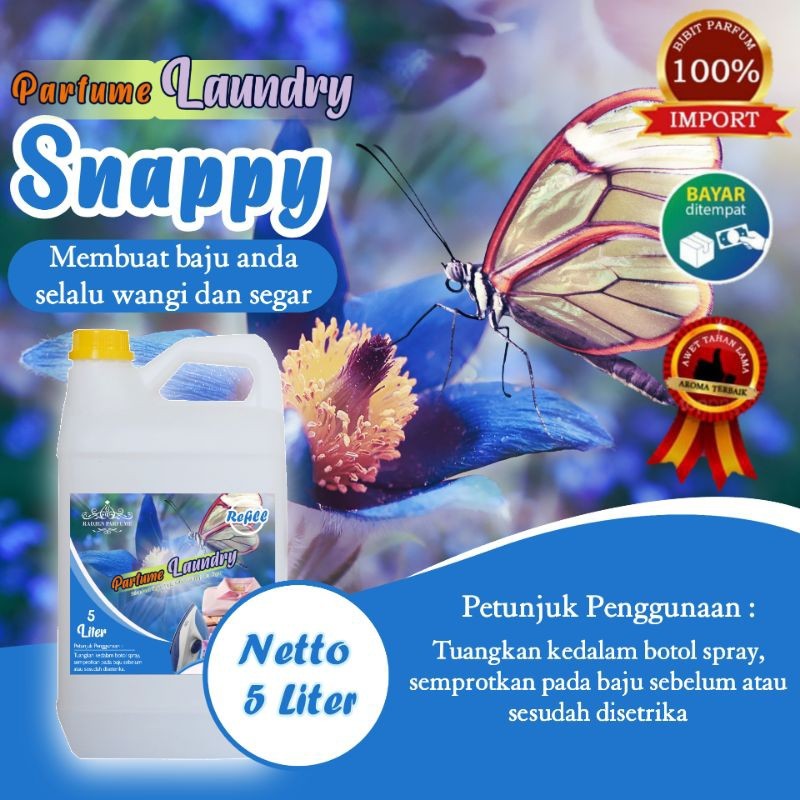 Parfum Laundry Tahan Lama Aroma Snappy - Parfum Laundry BEST SELLER - Parfum Murah 5 Liter