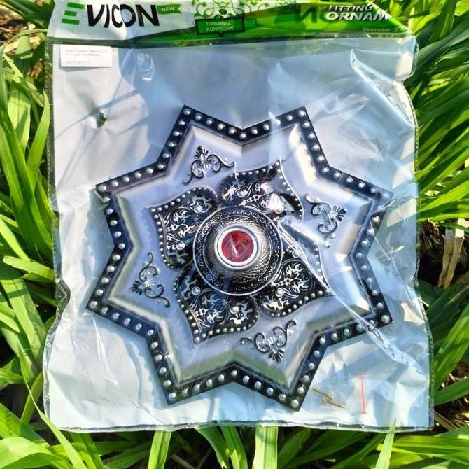 Fiting Hias Plafon Gypsum 30 Cm Ornamen Plafon Gypsum Pvc/Grc Fiting Dekorasi Plafon Bahan Plastik H