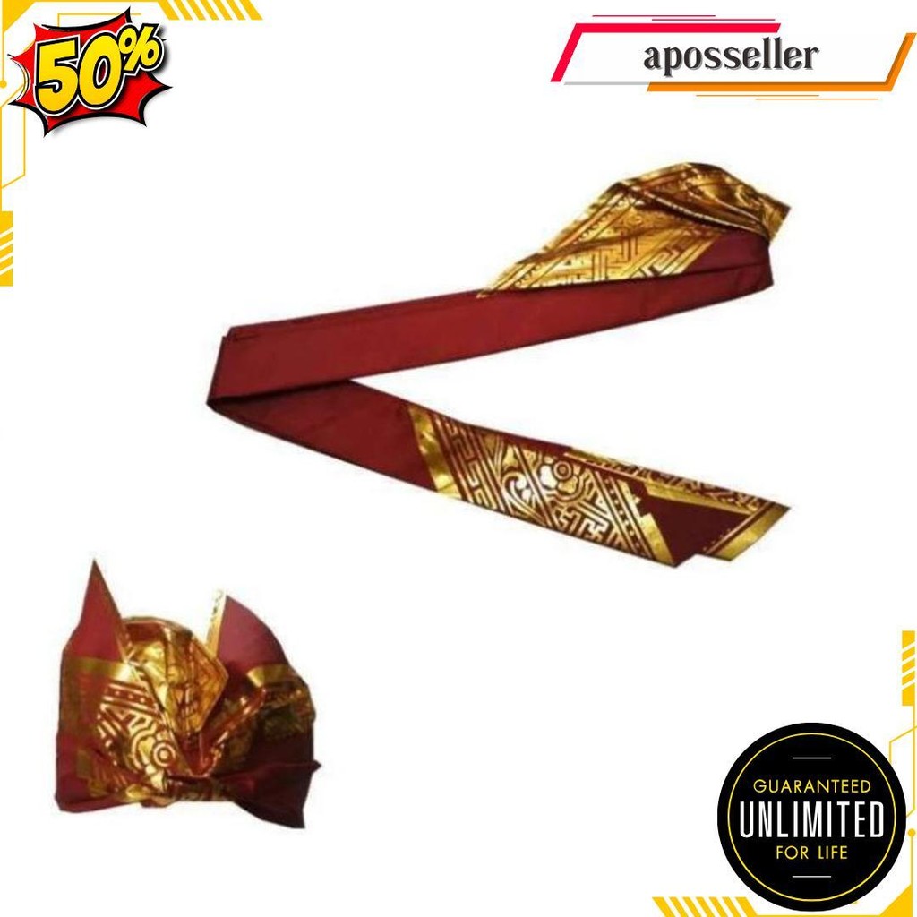 Udeng Bali Putih _ Iket Bali Prada Iket Sendiri Praktis Terlaris