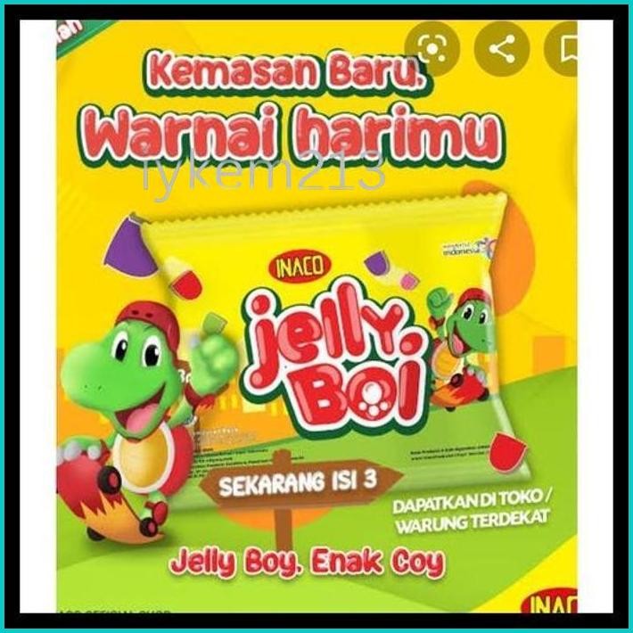 

( BERKAH ) INACO JELLY BOI ISI 3 CUP 33GR SNACK CEMILAN AGAR AGAR NATA DE COCO JELLY