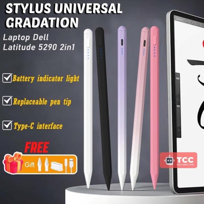 HOT SALE Stylus Pen Laptop Dell Latitude 5290 2in1 Touch Gradasi Pensil Universal Magnetic Gradient 