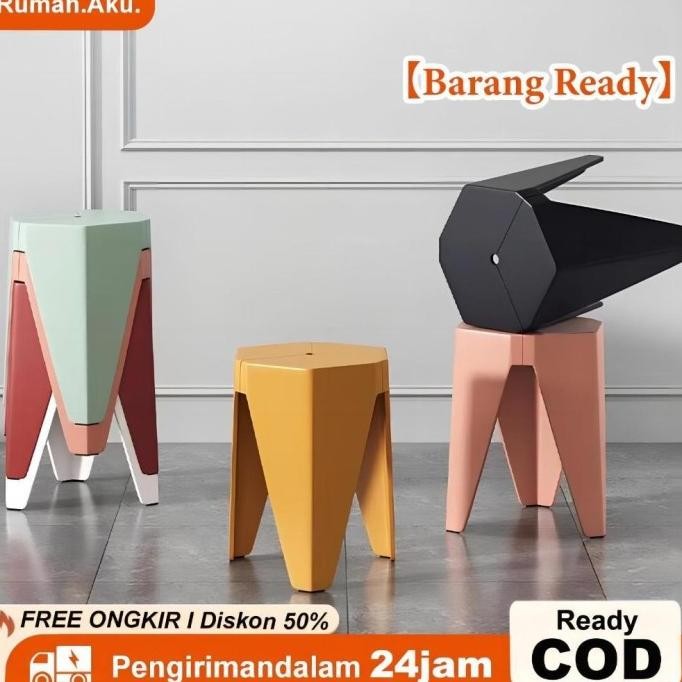 Kursi Bulat Plastik Kursi Caffe Kursi Makan Stool Bulat Plastik Kursi