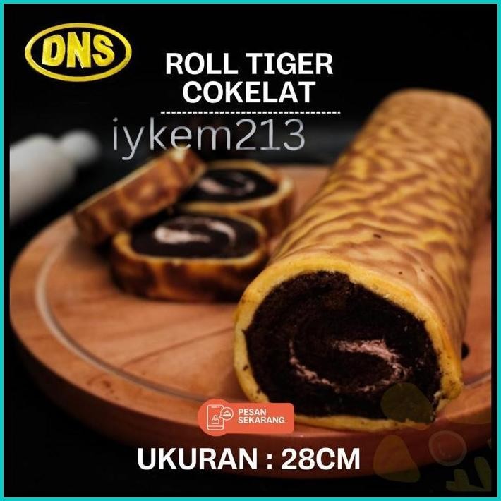 

TIGER ROLL CAKE COKELAT / HOMEMADE KUE BOLU GULUNG PREMIUM