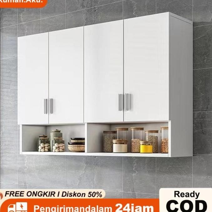 RA Kitchen Set Rak Dinding 4 Pintu/Lemari gantung/Lemari dapur/Lemari