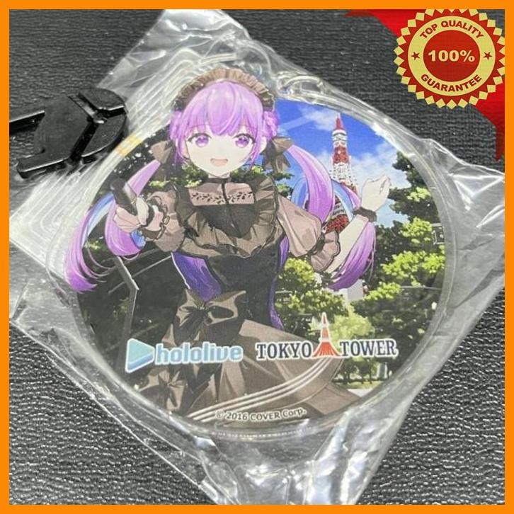 [WES] HOLOLIVE X TOKYO TOWER MINATO AQUA ACRYLIC KEY HOLDER - COVER CORP JP