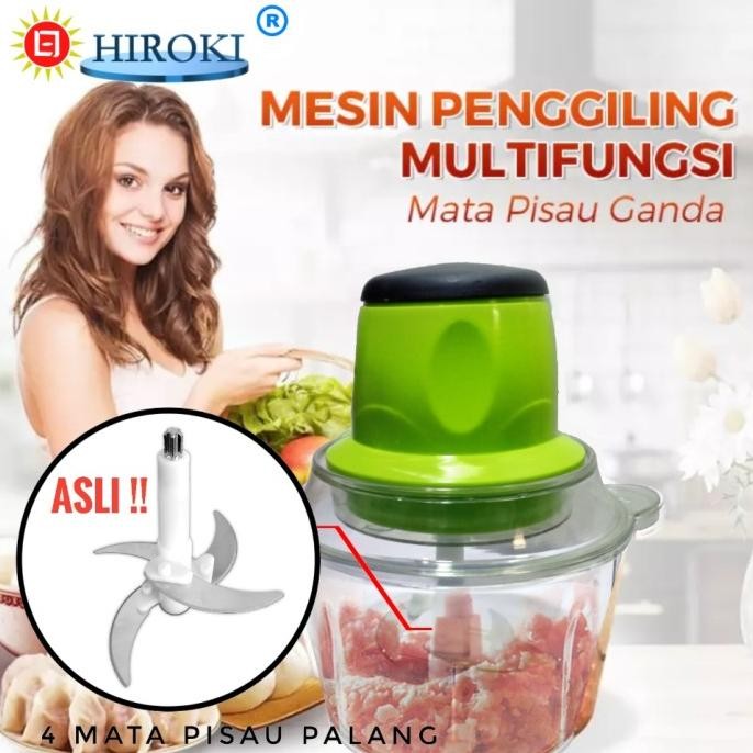 Grosir Hiroki Blender Pengiling Daging Elektrik Meat Grinder 2 Liter Jumbo