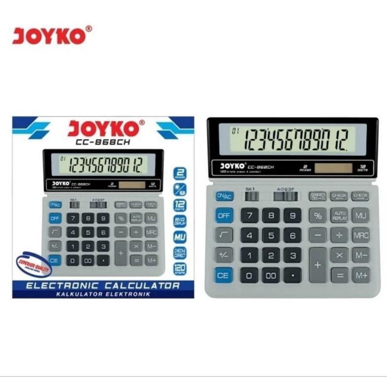 

Promo Spesial!! TT60 JOYKO CC-868CH Check & Correct Kalkulator Bisa Cek Ulang spt SDC-868L Berkualitas Berkualitas