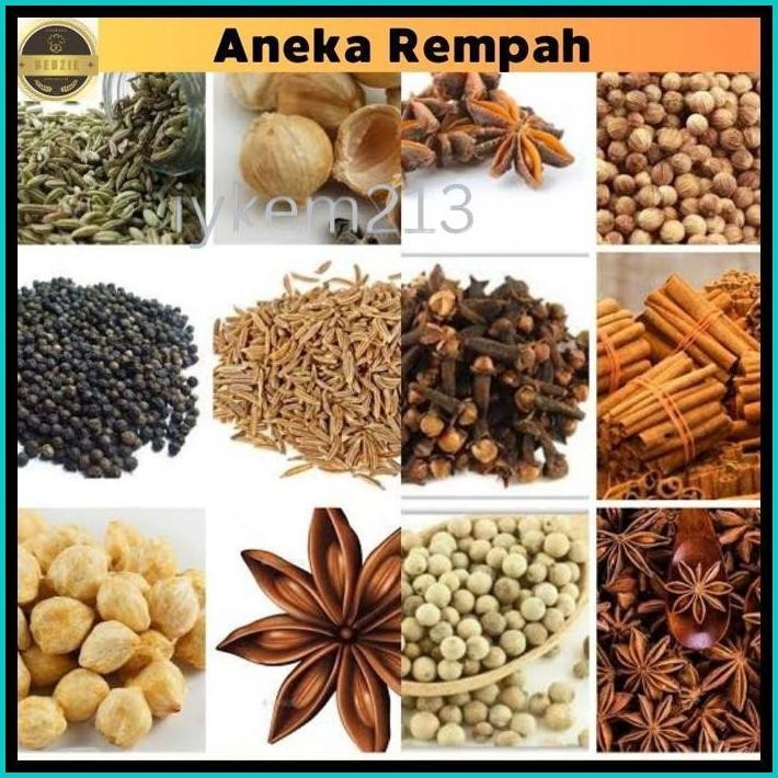 

BUMBU DAPUR ANEKA REMPAH LENGKAP KAYU MANIS KEMIRI KETUMBAR LADA HITAM JINTEN HABBATUSSAUDA KAPULAGA BUNGA LAWANG KASKAS PAKET EKONOMIS