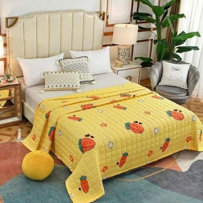 Murah Selimut Katun 180X200 Model Bedcover Tipis Bahan Lembut Dan Adem #2