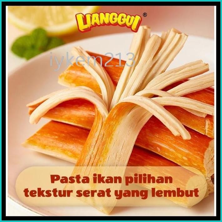 

(HALAL) LIANGGUI LUVISH CRAB STICK SNACK CEMILAN SIAP SAJI BARBECUE/SPICY FLAVOR BOX ISI 20PCS ENAK CEMILAN