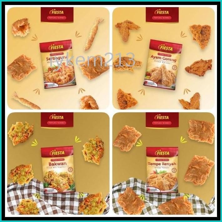 

FIESTA TEPUNG BUMBU 80G DAPAT 3 PCS | TEPUNG BUMBU SERBAGUNA | TEPUNG BUMBU TEMPE RENYAH | TEPUNG BUMBU BAKWAN | TEPUNG BUMBU AYAM GORENG