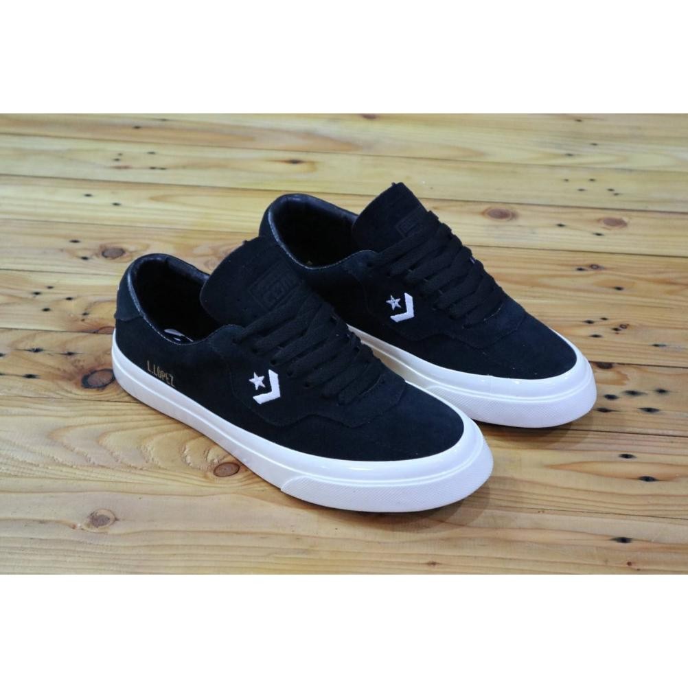TR24 Ex45 Sepatu Converse Cons Louie Lopez Black gum Size 39-43 Premium Quality convers lopez hitam 