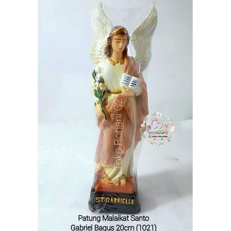 ad-77 dvc-78 Patung Malaikat Santo Gabriel 20cm Bagus (1021) - Patung Malaikat Gabriel - Patung Sant