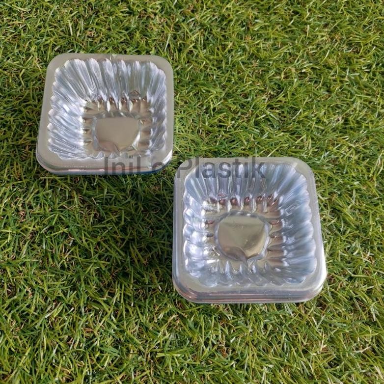 asd-86 yt- Mika Tray Kue Kotak / Mika Plastik / Mika Kue (Pack Kecil) Viral Termurah