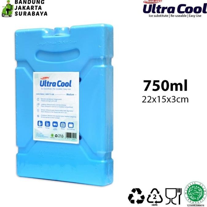ULTRA COOL ICE GEL COOL PACK BLUE PENGGANTI ES BATU ULTRACOOL 800 GR