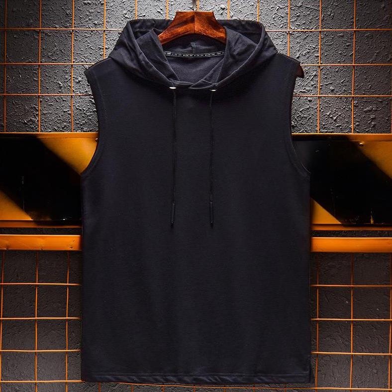 Beenel Hoodie Singlet Polos Topi Tanpa Lengan Fashiion Pria Dan Wanita Good Quality