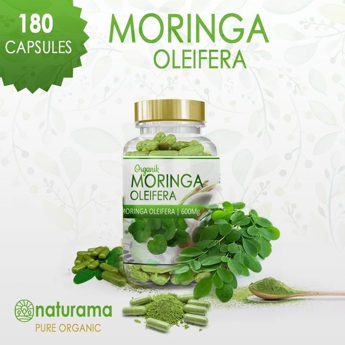 

Grosir Moringa Oleifera 180 Kapsul Naturama Bubuk Daun Kelor Organik