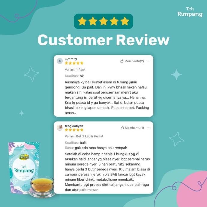 

Promo Hemat Beli 3 Pilihan Terbaik Teh Rimpang Bpom Jsr Syifacare