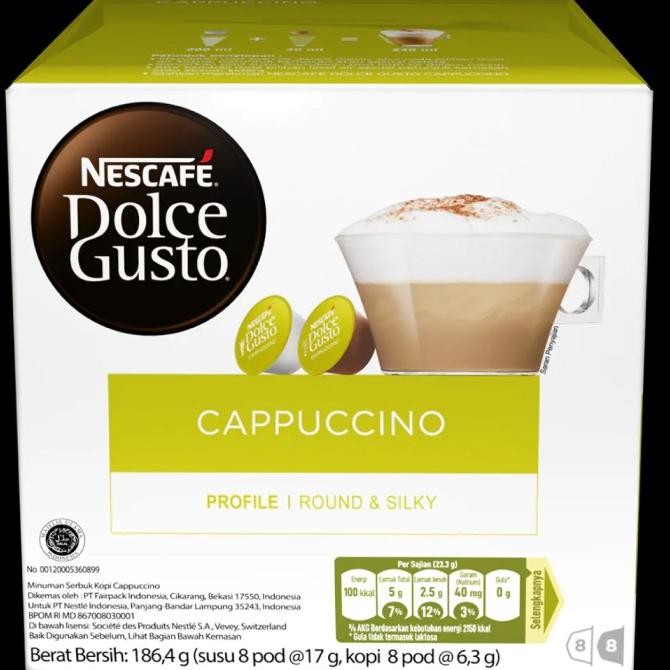 

Promo Nescafe Dolce Gusto Cappucino Isi 6 | Kopi Capsule