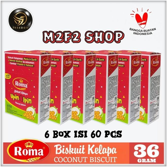 

Sale Roma Biskuit Kelapa | Coconut Biscuit Sachet | Mt - 36 Gr (Harga 6 Box)