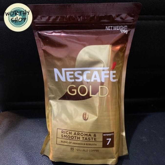 

Grosir 170Gr Nescafe Coffee Kopi Instan Gold Pure Soluble Rich&Smooth85 Malay