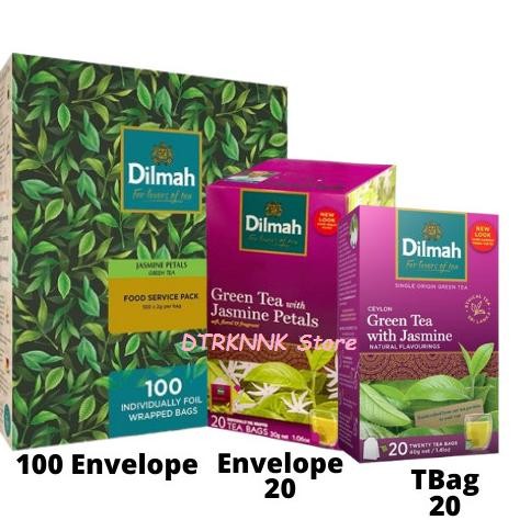 

Grosir Dilmah Green Tea Jasmine Petals Tea - Teh Celup ( Tbag / Foil Envelope )