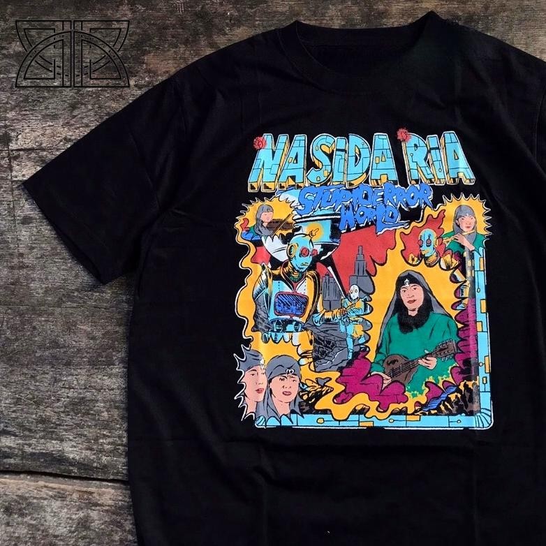 Stupid Error X Nasida Ria Tahun 2000 Tshirt Black Kekasih